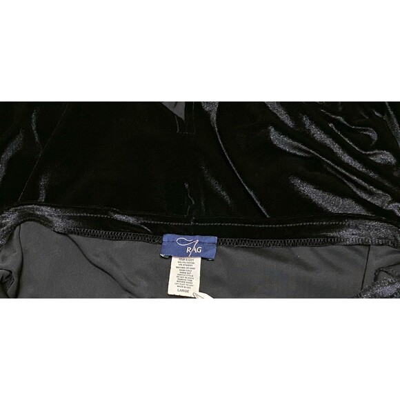 Vintage RAG USA Y2K Velvet Maxi Skirt Womens L Fairy Whimsigoth Grunge Goth Long - Picture 6 of 13